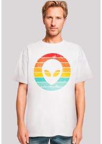 F4NT4STIC Herren T-Shirt "Alien Retro Sonnenuntergang", weiß, casual, Gr. XXXL, Obermaterial: 100% Baumwolle, Shirts, Premium Qualität