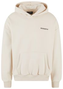 DROPSIZE Herren Kapuzensweatshirt "Dropsize Herren Heavy Oversize Circle Hoodie", beige, Gr. L, bedruckt, 70% Polyester, 30% Baumwolle, Sweatshirts