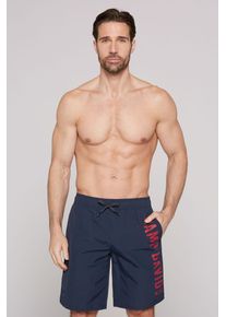 CAMP DAVID Herren Badeshorts, blau, Gr. XL, bedruckt, Polyamid, Badehosen, mit Einschubtaschen