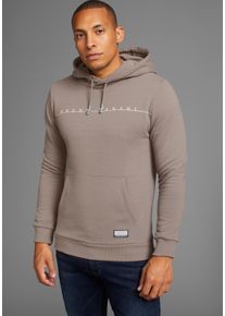 Bruno Banani Herren Kapuzensweatshirt, grau, casual, Gr. XXL, unifarben, Obermaterial: 60% Baumwolle, 40% Polyester, Sweatshirts, mit modernem