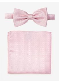 MONTI Damen Fliege, rosa, casual,klassisch, gemustert, Seide, Fliegen, mit passendem Einstecktuch