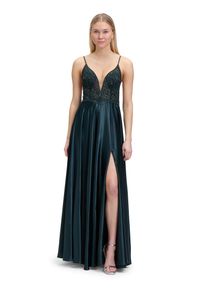 Vera Mont Damen Abendkleid "Vera Mont Abendkleid mit Placement", grün, festlich, Gr. 32, Tüll, Satin, Obermaterial: 95% Polyester, 5% Elasthan.