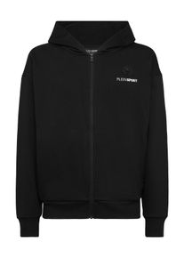 Plein Sport Herren Kapuzensweatjacke "Scratch", schwarz, Gr. XS, Obermaterial: 87% Baumwolle, 13% Polyester, Sweatjacken
