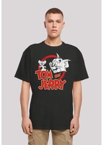 F4NT4STIC Herren T-Shirt "Tom And Jerry Distressed Logo", schwarz, casual, Gr. M, Obermaterial: 100% Baumwolle, Shirts, Print