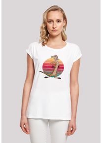 F4NT4STIC Damen T-Shirt "Disney König der Löwen Timon Sunset", weiß, casual, Gr. XXL, Obermaterial: 100% Baumwolle, Shirts, Print