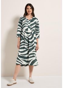 Cecil Damen Tunikakleidschwarz balmy khaki, casual, Gr. XS, bedruckt, Web, 100% Baumwolle, Kleider, mit Print