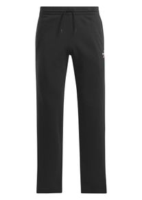 Reebok Herren Trainingshose, schwarz-weiß, sportlich, Gr. L, Obermaterial: 70% Baumwolle, 30% Polyester, Hosen