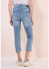 Cecil Damen Slim-fit-Jeans, blau, casual, Gr. 28, unifarben, Jeans, 78% Baumwolle, 20% Polyester, 2% Elasthan, Jeans, 5-Pocket-Style