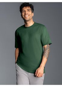 TRIGEMA Herren T-Shirt "TRIGEMA T-Shirt DELUXE Baumwolle", grün, Basic, Gr. XL, 100% Baumwolle, Shirts