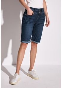 Street One Damen Comfort-fit-Jeans, blau, casual, Gr. 27, unifarben, Jeans, 72% Baumwolle, 27% Polyester, 1% Elasthan, Jeans, 5-Pocket-Style