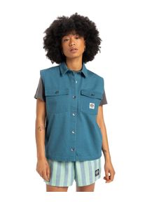 Quiksilver Damen Funktionshemd "Jolk", blau, Gr. M, 100% Baumwolle, Hemden