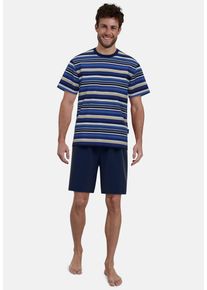 Götzburg GÖTZBURG Herren Shorty "Waterford", Gr. 50, blau, Obermaterial: 60% Baumwolle, 40% Polyester, gestreift, unifarben, casual, Homewear-Sets, mit