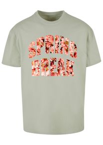 Merchcode Herren T-Shirt "Merchcode Herren Spring Break 1 Heavy Oversized Tee", weiß, casual, Gr. XL, bedruckt, 100% Baumwolle, Shirts