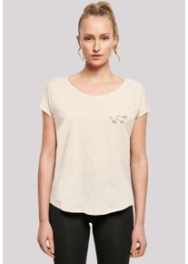 F4NT4STIC Damen T-Shirt "Darts Arrows Dartpfeile", beige, casual, Gr. XXL, Obermaterial: 100% Baumwolle, Shirts, Print