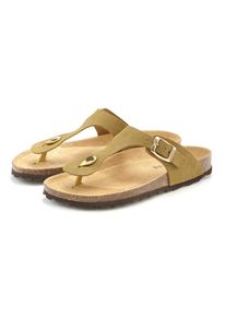 ELBSAND Damen Pantolette "Mule, Sandale, offener Schuh", Gr. 43, grün, Obermaterial: 100% Rindsleder. Decksohle: 100% Rindsleder. Laufsohle: 100%
