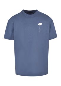 Merchcode Herren T-Shirt "Merchcode Herren Love In The Air Heavy Oversize Tee", blau, casual, Gr. S, bedruckt, 100% Baumwolle, Shirts
