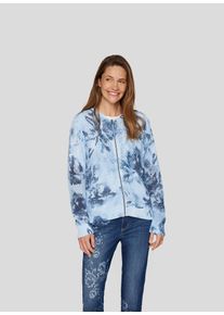 Rabe Damen Strickjacke "Strickjacke", blau, feminin, Gr. 46, gemustert, 100%Baumwolle, Strickjacken