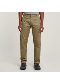 G-Star Raw G-STAR Herren Chinohose "Morry Tapered Chino", grün, casual, Gr. 33, unifarben, Twill, Obermaterial: 97% Baumwolle, 3% Elasthan, Hosen, mit