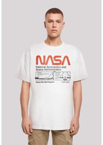 F4NT4STIC Herren T-Shirt "NASA Classic Space Shuttle", weiß, casual, Gr. 4XL, Obermaterial: 100% Baumwolle, Shirts, Print