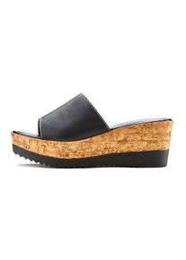 Lascana Damen Pantolette "Sommerschuh", Gr. 36, schwarz, Obermaterial: 100% Ziegenleder. Futter: 100% Synthetik. Decksohle: 100% Ziegenleder.