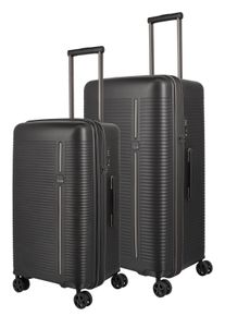 Travelite Trolleyset "ROOMER Trunk M/L", schwarz, Polypropylen, unifarben, Koffer-Sets, Kofferset Aufgabegepäck Reisekoffer Volumenerweiterung