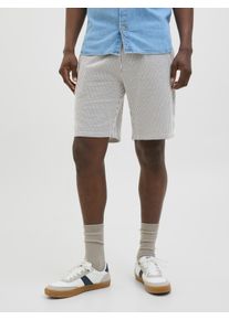 Jack & Jones JACK & JONES Herren 3/4-Sweathose "JPSTJAIDEN MAY JOGGER SHORTS MID SN"schwarz navy stripes:cloud dancer, modisch, Gr. XS, gestreift, Web,