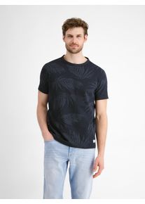 Lerros Herren T-Shirt "Lerros Jacquard T-Shirt für Herren", blau, Gr. XXL, 80% Baumwolle, 20% Polyester, Shirts
