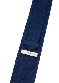 Eterna Herren Krawatte, blau, klassisch, Seide, Krawatten