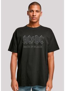 F4NT4STIC Herren T-Shirt "ACDC Back in Black", schwarz, casual, Gr. S, Obermaterial: 100% Baumwolle, Shirts, Premium Qualität