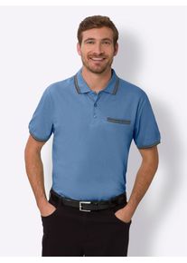 CLASSIC Herren Poloshirt "Kurzarm-Poloshirt", blau, Gr. 56, unifarben, 100% Baumwolle, Shirts
