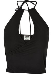 Urban Classics Herren Muskelshirt "Urban Classics Damen Ladies Short Wraped Neckholder Top", schwarz, casual, Gr. XXL, unifarben, 95% Baumwolle, 5%