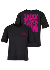 MISS TEE Herren T-Shirt "Miss Tee Damen Everything's Nice Tee", schwarz, casual, Gr. XL, unifarben, 100% Baumwolle, Shirts