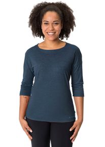 Vaude Damen Funktionsshirt "WOMEN'S NEYLAND 3/4 T-SHIRT", blau, sportlich, Gr. 34, unifarben, Obermaterial: 55% Hanf, 35% Polyester, 10% Lyocell,