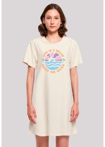 F4NT4STIC Damen T-Shirt "Life Is A Beach Enjoy The Waves", weiß, casual, Gr. XL, Obermaterial: 100% Baumwolle, Shirts, Premium Qualität