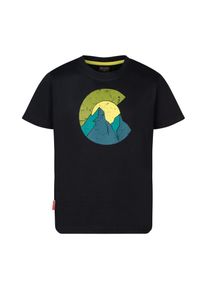 Trollkids Kinder T-Shirt "KIDS HALSAFJORD T", schwarz, sportlich, Gr. 116, Obermaterial: 100% Baumwolle, Shirts