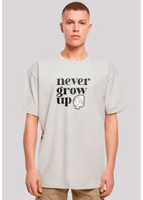 F4NT4STIC Herren T-Shirt "Heroes of Childhood Pinocchio Never Grow Up", grau, casual, Gr. M, Obermaterial: 100% Baumwolle, Shirts, Retro, Heroes of
