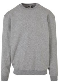 Urban Classics Herren Rundhalspullover "Urban Classics Herren Crewneck Sweatshirt", grau, casual, Gr. S, unifarben, 65% Baumwolle, 35% Polyester,