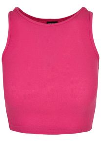 Urban Classics Herren Muskelshirt "Urban Classics Damen Ladies Cropped Rib Top", lila, casual, Gr. XXL, unifarben, 97% Baumwolle, 3% Elasthan, Shirts
