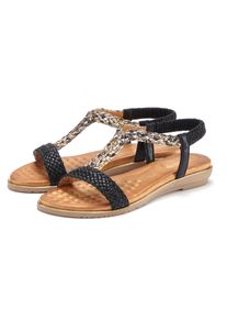 Vivance Damen Sandale "Sommerschuh", Gr. 41, schwarz, Obermaterial: 100% Lederimitat. Futter: 100% Lederimitat. Decksohle: 100% Lederimitat.