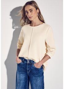 Street One Damen 3/4-Arm-Shirt, weiß, casual, Gr. 34, unifarben, Stoff, 46% Modal, 46% Polyester, 8% Elasthan, Shirts, mit 3/4 Ärmeln