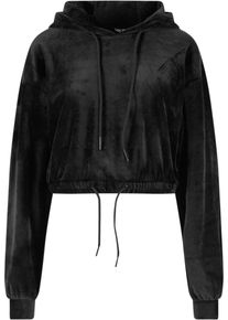 DEF Damen Kapuzenpullover "DEF Herren Hoody Nina", schwarz, casual, Gr. L, unifarben, 100% Polyester, Pullover