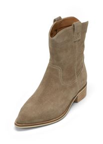 Marc O'Polo MARC O'POLO Damen Stiefel "aus weichem Veloursleder", Gr. 37, grau, Obermaterial: 100% Leder (Rind), unifarben, Schuhe