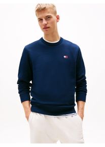 Tommy Jeans Herren Sweatshirt "TJM REG BADGE CREW EXT", blau, casual, Gr. L, Sweatware, Obermaterial: 100% Baumwolle, Sweatshirts, Mit