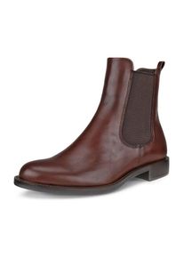 Ecco Damen Chelseaboots "SARTORELLE 25", Gr. 35, braun, Leder, klassisch, Schuhe, Schlupfboots, Stiefelette, Basic, Blockabsatz, zum Schlupfen