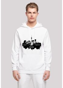 F4NT4STIC Herren Kapuzenpullover "Cities Collection - Berlin skyline", weiß, casual, Gr. XS, Obermaterial: 50% Baumwolle, 50% Polyester, Pullover,