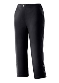 Classic Basics Damen Caprihose, schwarz, Gr. 38, unifarben, 100% Polyester, Hosen