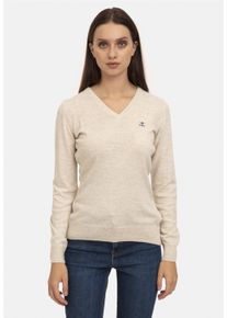 Damen Strickpullover "Verty", braun, casual, Gr. L, SIR RAYMOND TAILOR, unifarben, 100% Polyacryl, Pullover, mit klassischem V-Ausschnitt