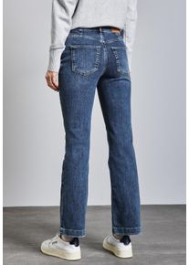 Street One Damen Slim-fit-Jeansmid blau random, casual, Gr. 28, unifarben, Web, 85% Baumwolle, 9% Polyester, 4% Elastomultiester, 2% Elasthan, Jeans,