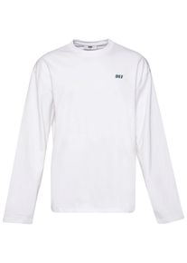 DEF Herren Longsleeve "DEF Herren DEF Everyday Longsleeve", weiß, klassisch, Gr. XL, bedruckt, 100% Baumwolle, Shirts