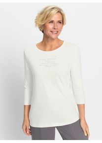 CLASSIC Damen 3/4-Arm-Shirt "Shirt", beige, Gr. 46, unifarben, 50% Baumwolle, 50% Modal, Shirts